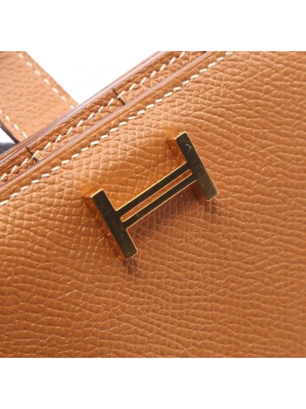 Hermes Bifold Wallet Bearn Soufflet Gold